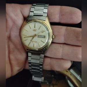 Gold and Silver Wristwatch